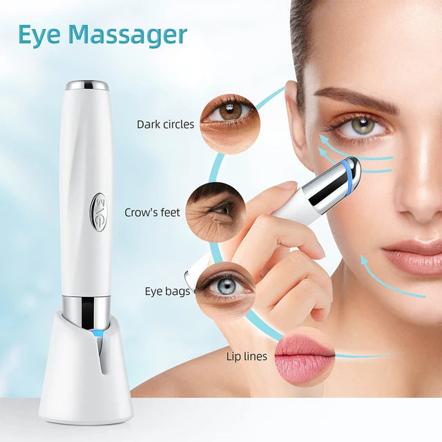 Masajeador de ojos y labio electrico con vibracion