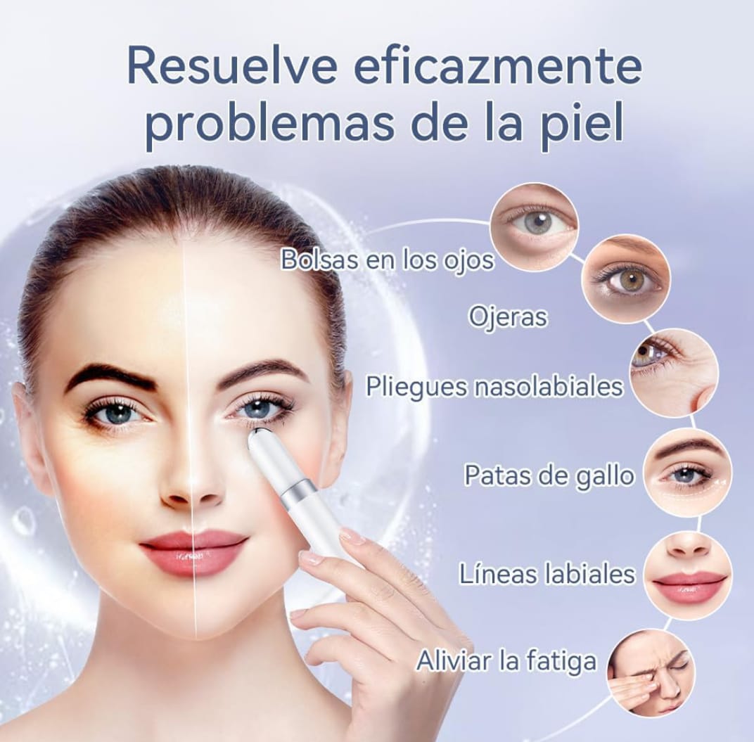 Masajeador de ojos y labio electrico con vibracion